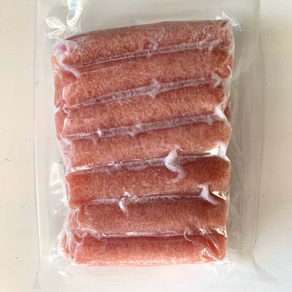 back of a package of maple breakfast links